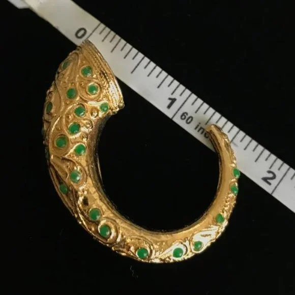 Vintage DeNicola Estruscan Ram's Horn Brooch - Picture 8 of 8